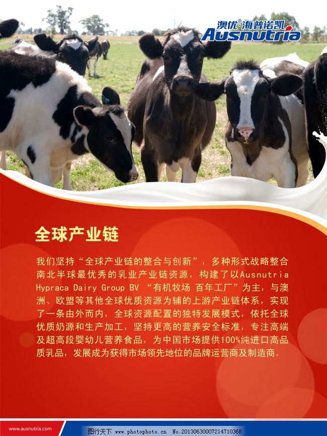 奶粉宣传广告奶粉产品页设计之全球产业链